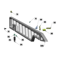 Beretta Adjustable Rib Set 86cm, DT11 Bottom Single
