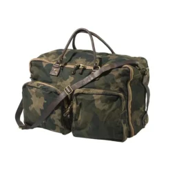 Beretta by Campomaggi Washed Canvas Camo & Leather Travel Bag