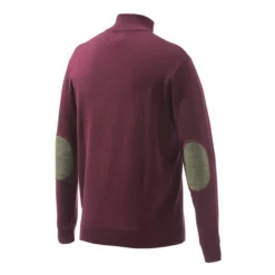Beretta Light Merino Half Zip Sweater Bordeaux -Deals Tactical Fits Store PU022T14790038 BACK1